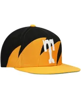 Men's Mitchell & Ness Tennessee Orange and Black Tennessee Volunteers Sharktooth Snapback Hat