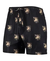 Men's Concepts Sport Black Army Black Knights Flagship Allover Print Jam Shorts