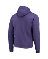 Men's League Collegiate Wear Purple Lsu Tigers Volume Up Essential Fleece Pullover Hoodie