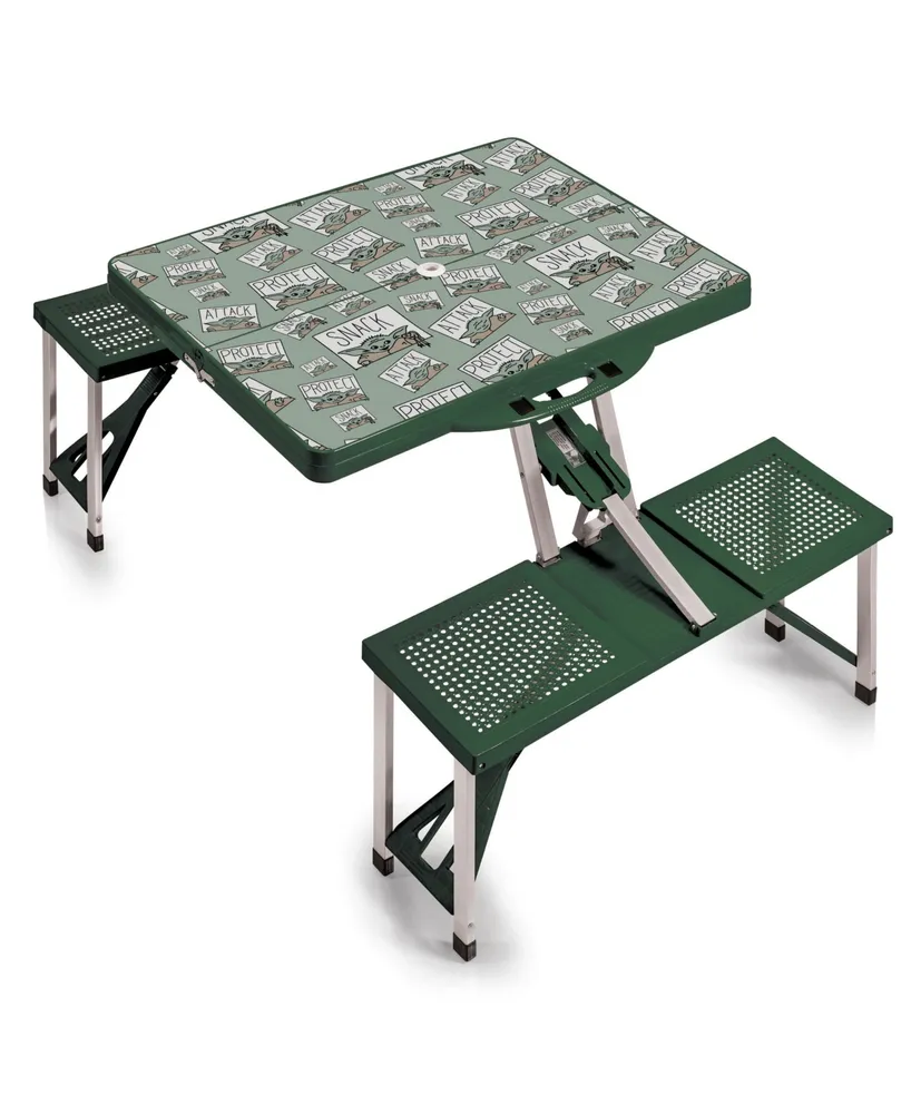 Mandalorian The Child Picnic Table Portable Folding Table with Seats