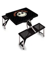 Nightmare Before Christmas Jack Picnic Table Portable Folding Table with Seats