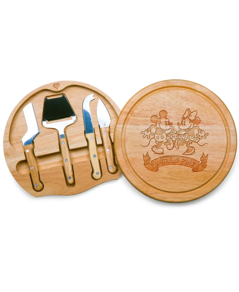 Mickey Minnie Mouse 5 Piece Circo Cheese Cutting Board Tools Set