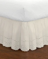 Fresh Ideas Ruffled Eyelet 14" Drop Bed Skirt