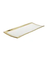 Rectangular Tray - White, Gold