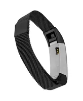 WITHit Black Stainless Steel Mesh Band Compatible with the Fitbit Alta and Fitbit Alta Hr