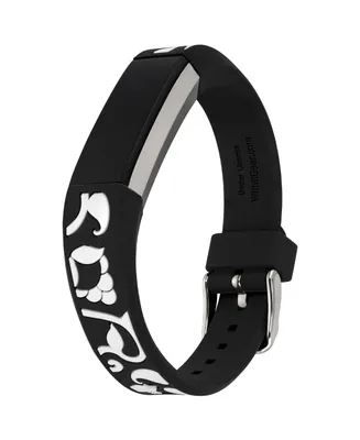 WITHit Black and White Premium Silicone Band Compatible with Fitbit Alta and Fitbit Alta Hr