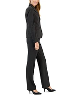 Anne Klein Women's Pinstripe Two-Button Jacket & Flare-Leg Pants Pencil Skirt