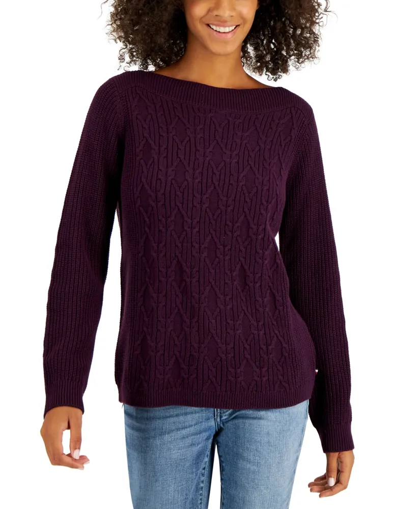 Tommy Hilfiger Women's Cable-Knit Pullover Sweater