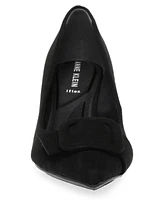 Anne Klein Women's Bentley Buckle Block Heel Pumps