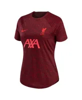 Women's Nike Burgundy Liverpool 2022/23 Pre-Match Home Performance Top