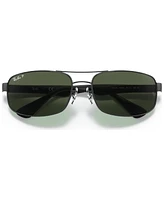 Ray-Ban Men's Polarized Sunglasses, RB3445 64