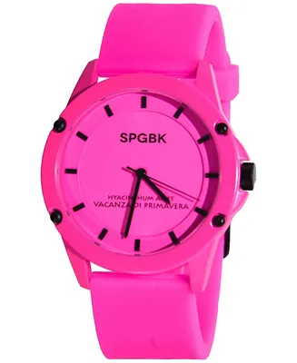Spgbk Watches Unisex Forever Pink Silicone Strap Watch 44mm