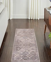 Nicole Curtis Series 1 SR103 Machine-Washable 2' x 6' Runner Area Rug