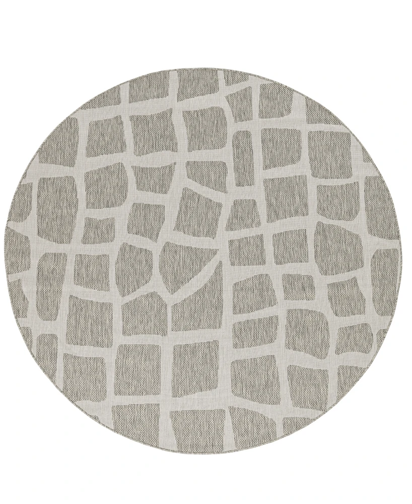 Kas Provo 5768 7'10" x 7'10" Round Outdoor Area Rug