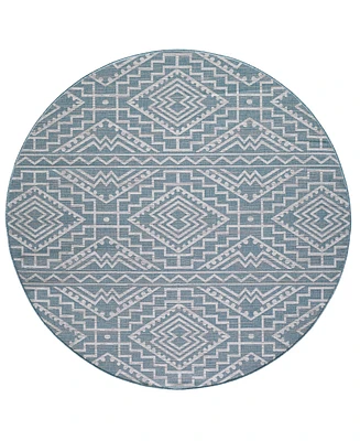 Kas Provo 7'10" x 7'10" Round Outdoor Area Rug