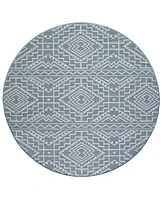 Kas Provo 7'10" x 7'10" Round Outdoor Area Rug
