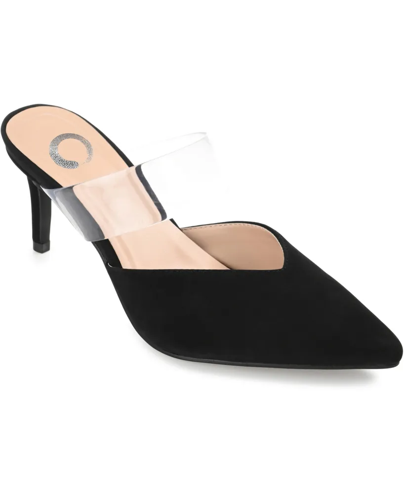 Journee Collection Women's Ollie Lucite Strap Heels