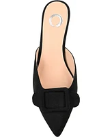 Journee Collection Women's Vianna Buckle Slip On Heels