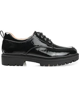Journee Collection Women's Zina Lace Up Lug Sole Oxfords