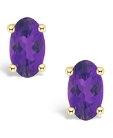 Amethyst (1/2 ct. t.w.) Stud Earrings 14K White Gold or Yellow