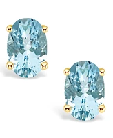 Aquamarine (3/4 ct. t.w.) Stud Earrings 14K Yellow Gold or White