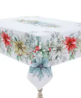 Laural Home Glad Tidings Tablecloth, 70" x 144" - Off