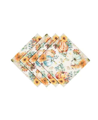 Laural Home Harvest Sun Set of 4 Napkins, 20" x 20"