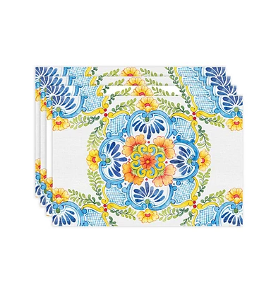 Laural Home Talavera Set of 4 Placemats, 13" x 19"