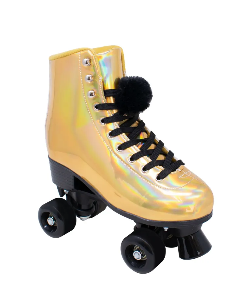 Cosmic Skates Women's Pom 2 Piece Roller Shoes Set