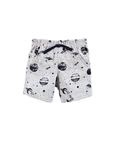 Hudson Baby Boys Cotton Bodysuit, Shorts and Shoe Set, Months
