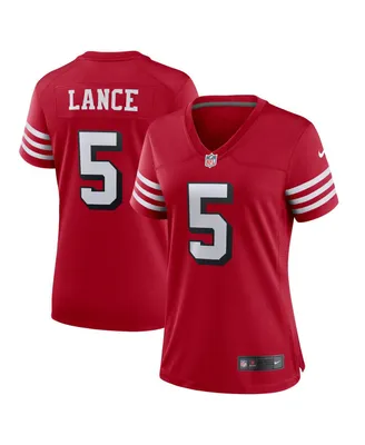 Women's Nike Trey Lance Scarlet San Francisco 49ers Alternate Game Jersey