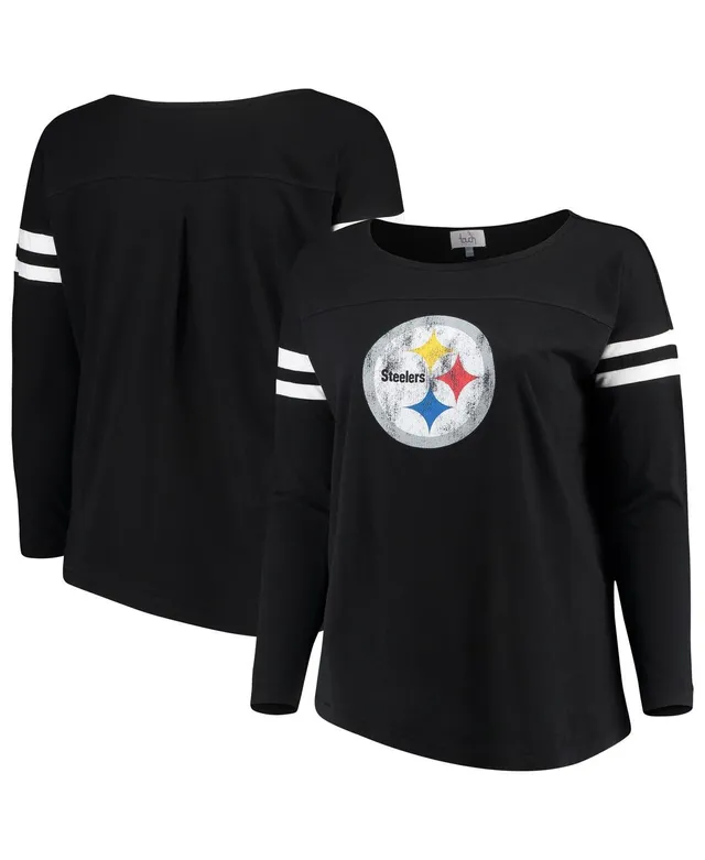 San Francisco 49ers Touch Women's Plus Size Free Agent Long Sleeve T-Shirt  - Black