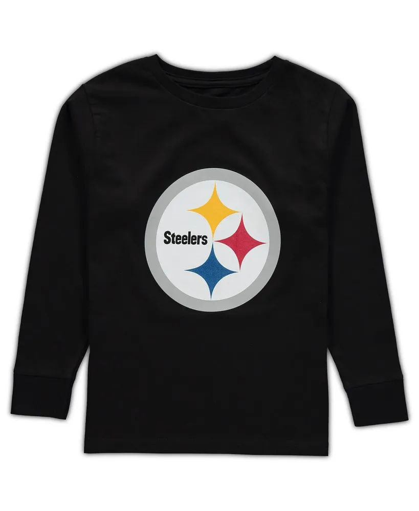 Outerstuff Steelers Youth Engage Performance Long Sleeve T-Shirt - L