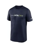 Men's Nike College Navy Seattle Seahawks Horizontal Lockup Legend T-shirt