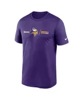 Men's Nike Purple Minnesota Vikings Horizontal Lockup Legend T-shirt