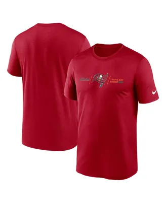 Men's Nike Red Tampa Bay Buccaneers Horizontal Lockup Legend T-shirt