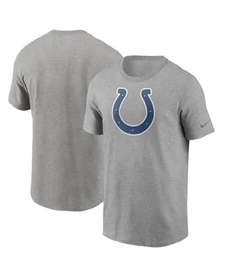 Men's Nike Heathered Gray Indianapolis Colts Primary Logo T-shirt