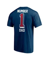 Men's Fanatics Navy Houston Texans #1 Dad T-shirt