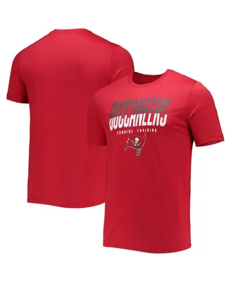 Men's New Era Red Tampa Bay Buccaneers Combine Authentic Big Stage T-shirt