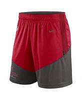 Men's Nike Red, Pewter Tampa Bay Buccaneers Primary Lockup Performance Shorts