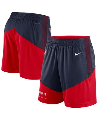 Men's Nike Navy, Red New England Patriots Primary Lockup Performance Shorts