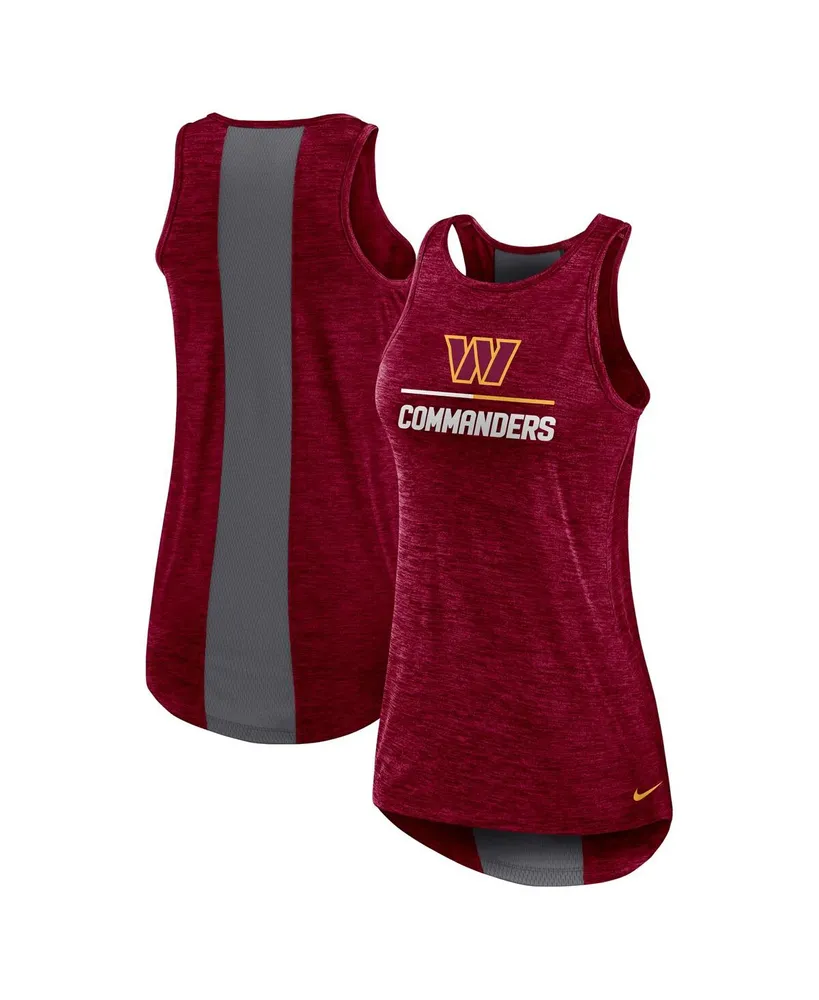 Women's Nike Burgundy Washington Commanders High Neck Performance Tank Top