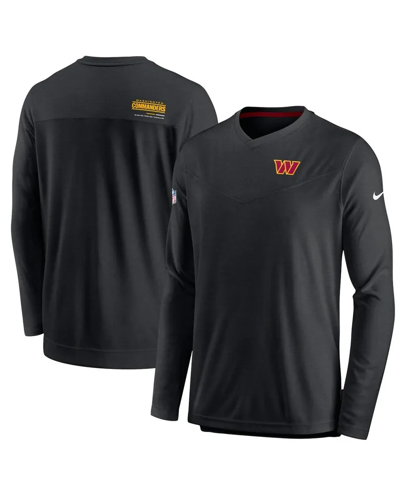 Nike Men's Nike Black Washington Commanders 2022 Sideline Coach Chevron Lock  Up Performance Long Sleeve T-shirt