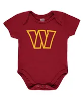 Infant Boys and Girls Burgundy Washington Commanders Primary Logo Bodysuit