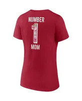 Women's Fanatics Red Tampa Bay Buccaneers Team Mother's Day V-Neck T-shirt