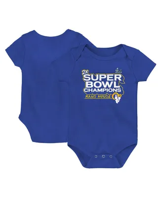 Infant Boys and Girls Fanatics Royal Los Angeles Rams Super Bowl Lvi Champions Parade Bodysuit