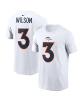 Men's Nike Russell Wilson White Denver Broncos Player Name & Number T-shirt