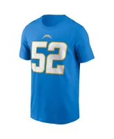 Men's Nike Khalil Mack Powder Blue Los Angeles Chargers Player Name & Number T-shirt