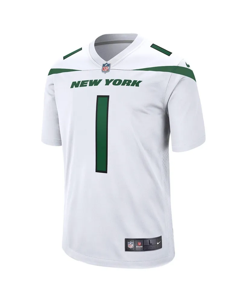 Men's Nike Ahmad Sauce Gardner White New York Jets 2022 Nfl Draft First Round Pick Game Jersey