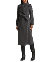 Lauren Ralph Lauren Women's Wool-Blend Wrap Coat